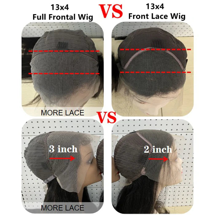 200% Density 13x4 Full Frontal Lace Wig Body Wave, 100% Human Hair