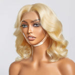 Load image into Gallery viewer, 613 13x4 Pre-Plucked Lace Front Body Wave Bob Wig 150% Density
