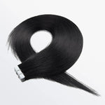 Load image into Gallery viewer, Premium Quality Straight Tape In Remy Hair Extensions #1 Jet Black
