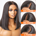 Load image into Gallery viewer, Pre-Plucked 13x4 Lace Front Straight Bob Wig 150% Density
