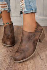 Load image into Gallery viewer, Coffee Suede Casual Ankle Boots
