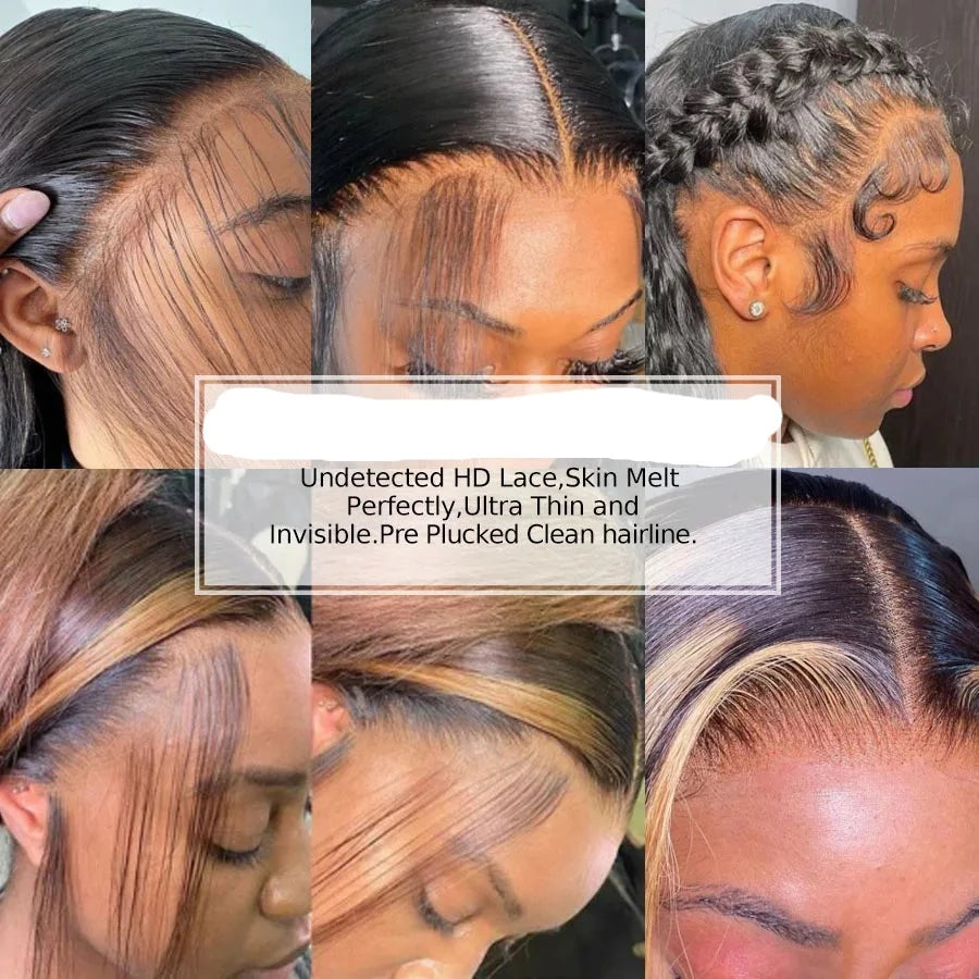 Straight Invisible HD Lace Front Wig. HD Melt Lace.