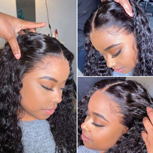 Deep Wave Hd Transparent Lace Frontal Wig. 13x4 13x6 Glueless 5X5 6X4 Curly Lace Front Wig