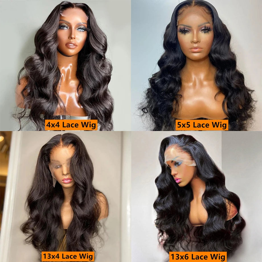 Body Wave Lace Front Wig – 100% Human Hair, Natural & plucked hairline
