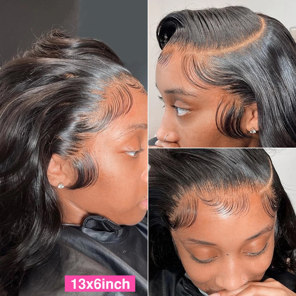 Body Wave Lace Front Wig – 100% Human Hair, Natural & plucked hairline