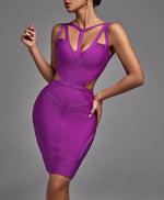 Load image into Gallery viewer, Bandage Bodycon Dress – Sleeveless V-Neck Knee-Length
