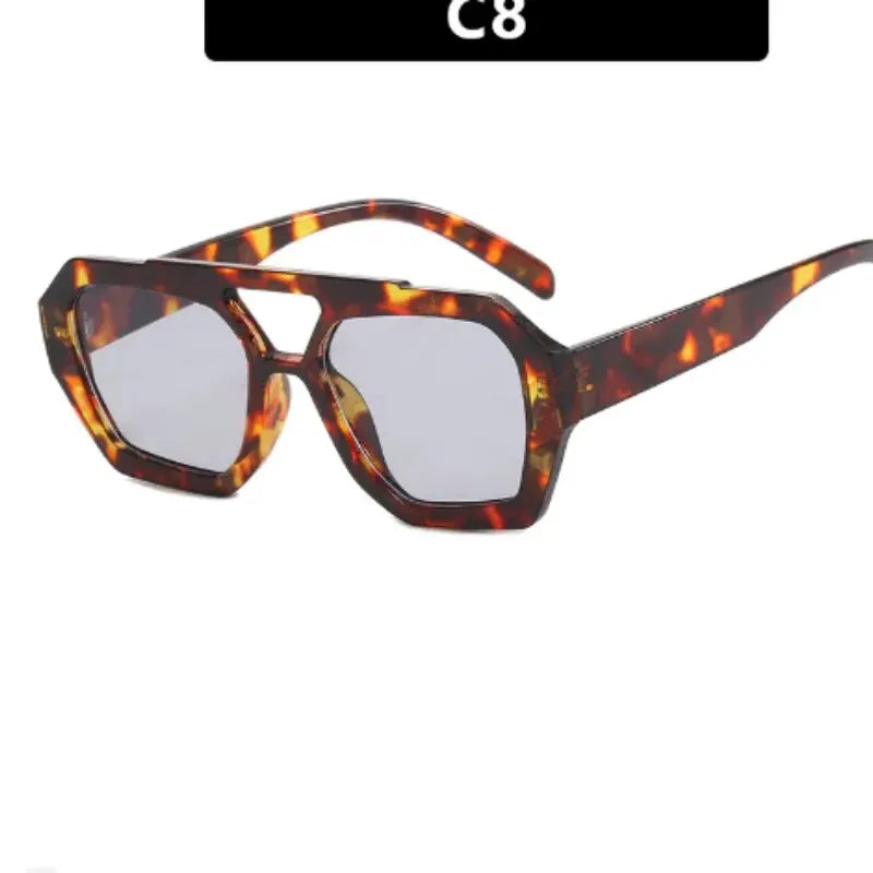 Double Beam Geometric Sunglasses – Futuristic Edge Meets Everyday Cool