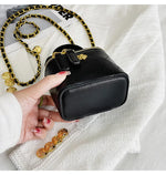 Load image into Gallery viewer, Small Shoulder Bucket Mini Bag Crossbody with Metal Chain – Trendy and Versatile Handbag
