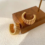 Load image into Gallery viewer, Minimalist Needle Hoops – Bold. Clean. Elevated.
