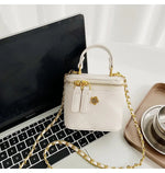 Load image into Gallery viewer, Small Shoulder Bucket Mini Bag Crossbody with Metal Chain – Trendy and Versatile Handbag
