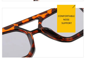Double Beam Geometric Sunglasses – Futuristic Edge Meets Everyday Cool
