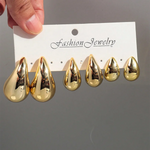 Load image into Gallery viewer, Bold Glow Chunky Hoop Earrings – Luxe Shine, Everyday Vibe
