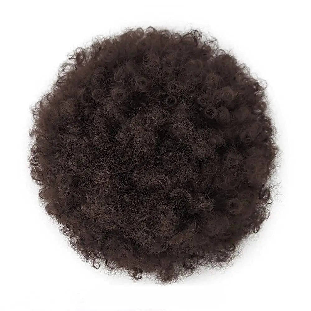 Synthetic Large Afro Puff Drawstring Ponytail