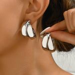 Load image into Gallery viewer, Bold Geometry Double Ring Hoops – Statement Earrings
