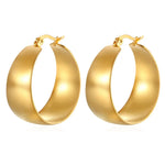 Load image into Gallery viewer, Gold-Plated Chunky Hoop Earrings – Bold, Everyday Luxury
