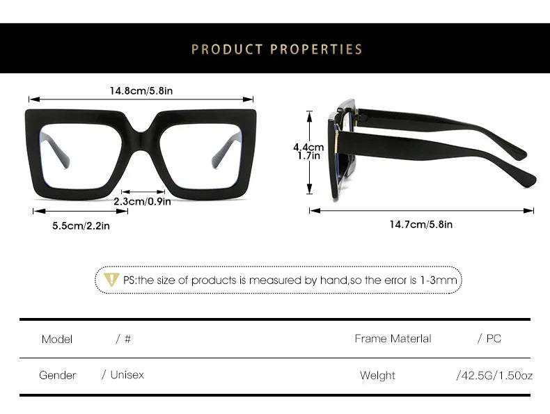 Icon Energy Oversized Square Sunglasses – Bold, Blocky, and Unbothered