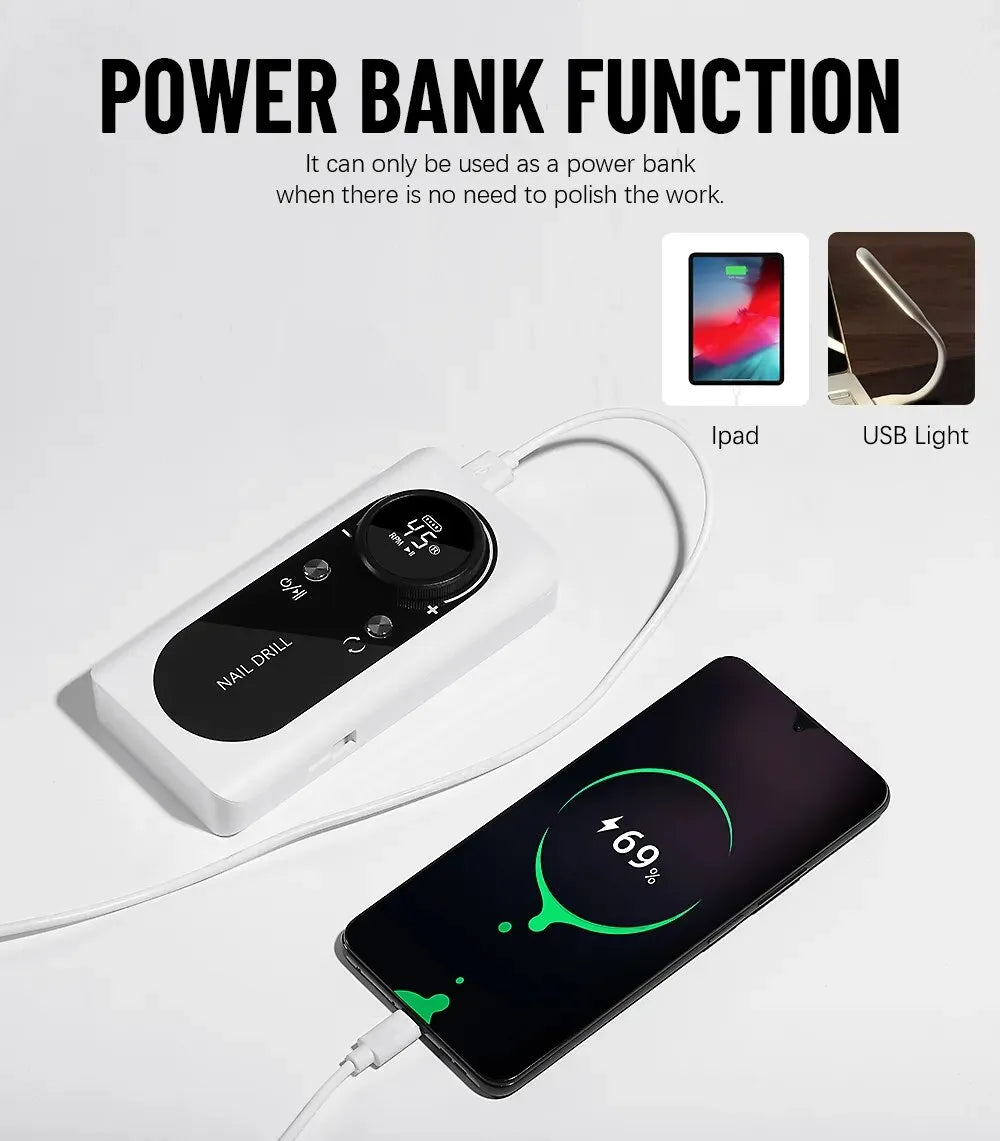 Electric Portable Nail File Machine