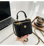 Load image into Gallery viewer, Small Shoulder Bucket Mini Bag Crossbody with Metal Chain – Trendy and Versatile Handbag
