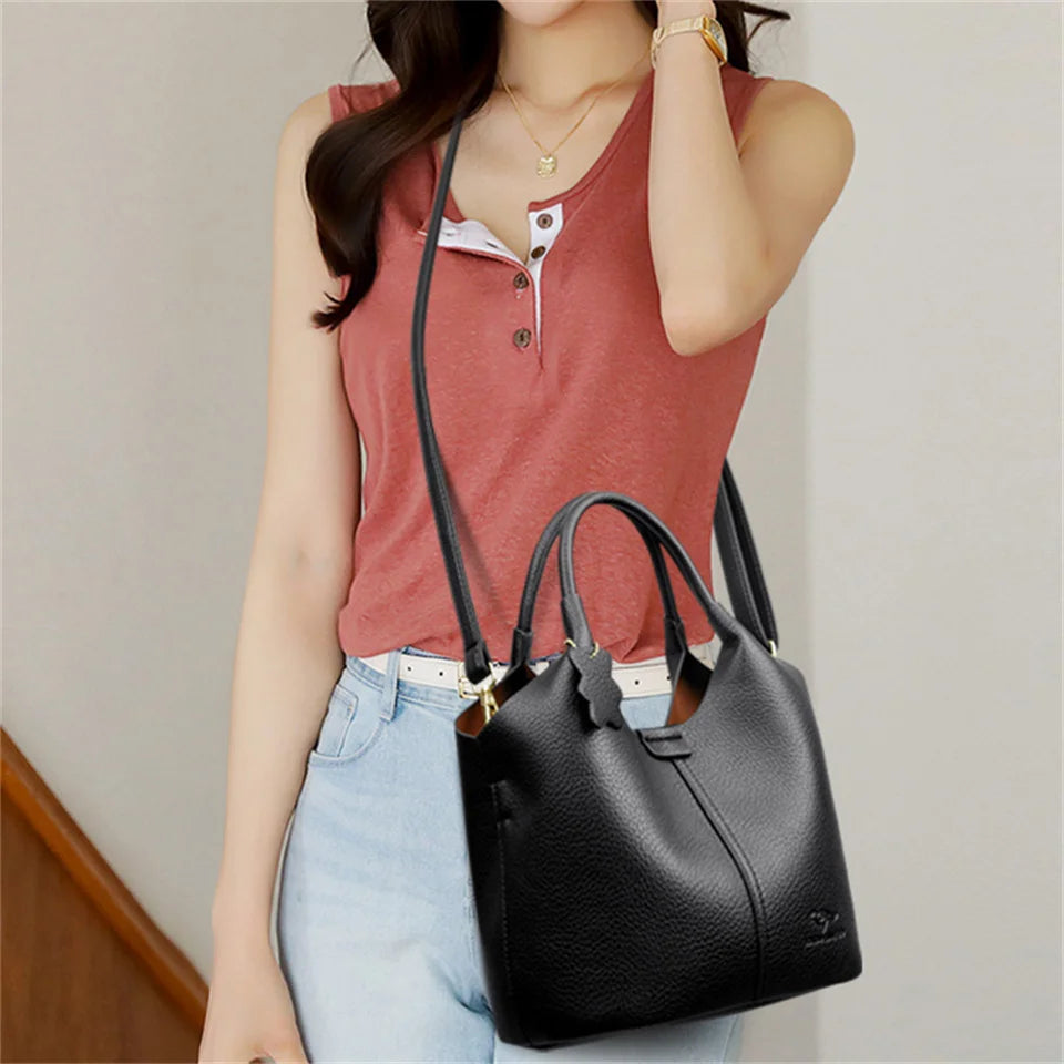 Soft Leather Luxury Handbag – Everyday Elegance with Premium Texture
