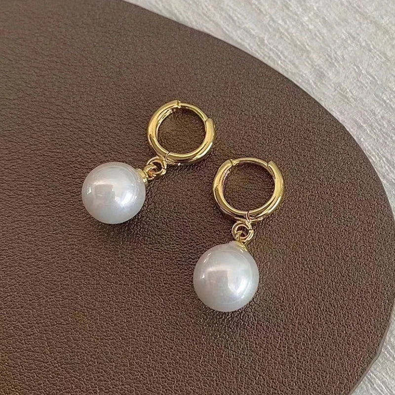 Gold & Pearl Drop Earrings – Timeless Elegance with a Modern Twist