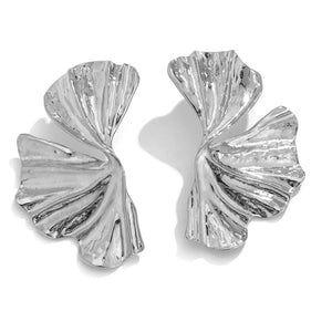 Maple Leaf Geometric Statement Earrings – Bold, Lightweight & Uniquely Chic