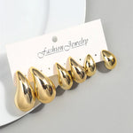 Load image into Gallery viewer, Bold Glow Chunky Hoop Earrings – Luxe Shine, Everyday Vibe

