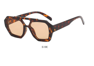 Double Beam Geometric Sunglasses – Futuristic Edge Meets Everyday Cool