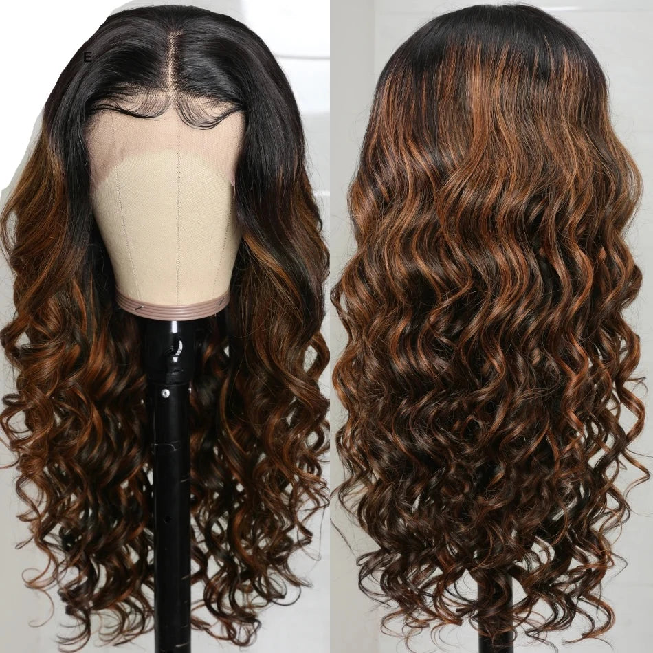 Highlight  Brown Body Wave Wig