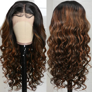 Highlight  Brown Body Wave Wig