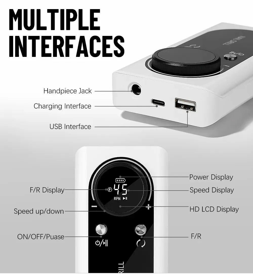 Electric Portable Nail File Machine