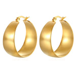 Load image into Gallery viewer, Gold-Plated Chunky Hoop Earrings – Bold, Everyday Luxury
