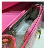 Load image into Gallery viewer, Shell-Shaped Crocodile Pattern Leather Bag – Luxe Texture, Bold Silhouette
