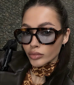 Double Beam Geometric Sunglasses – Futuristic Edge Meets Everyday Cool