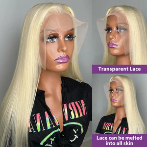 Blonde 613 HD Lace Frontal Wig. Indian Natural Hairline Wig.