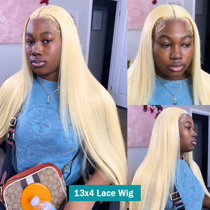 Blonde 613 HD Lace Frontal Wig. Indian Natural Hairline Wig.