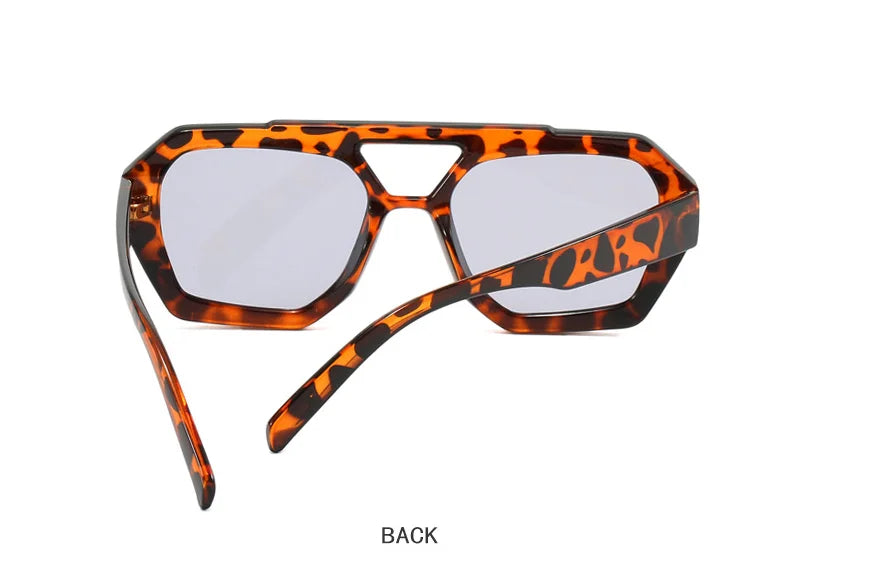 Double Beam Geometric Sunglasses – Futuristic Edge Meets Everyday Cool