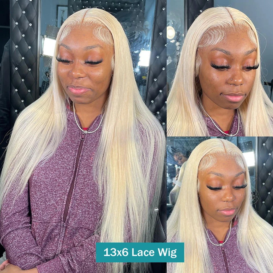 Blonde 613 HD Lace Frontal Wig. Indian Natural Hairline Wig.