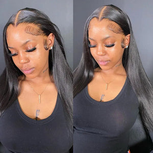 Straight Invisible HD Lace Front Wig. HD Melt Lace.