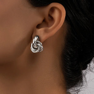 Bold Geometry Double Ring Hoops – Statement Earrings