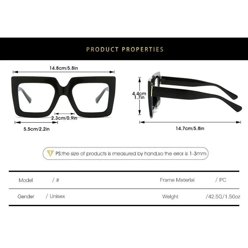 Icon Energy Oversized Square Sunglasses – Bold, Blocky, and Unbothered