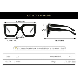 Icon Energy Oversized Square Sunglasses – Bold, Blocky, and Unbothered