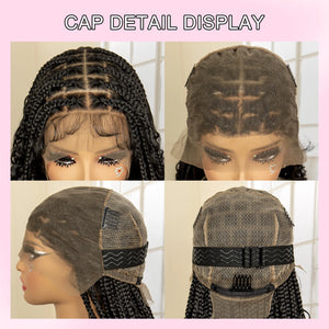 36 Inches Boho Braided Wigs with Baby Hair/Knotless Box Braid Wig