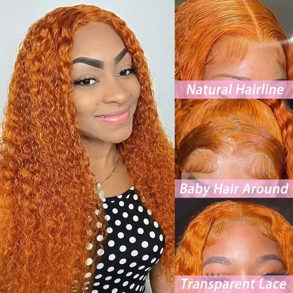 Ginger Deep Wave Wig