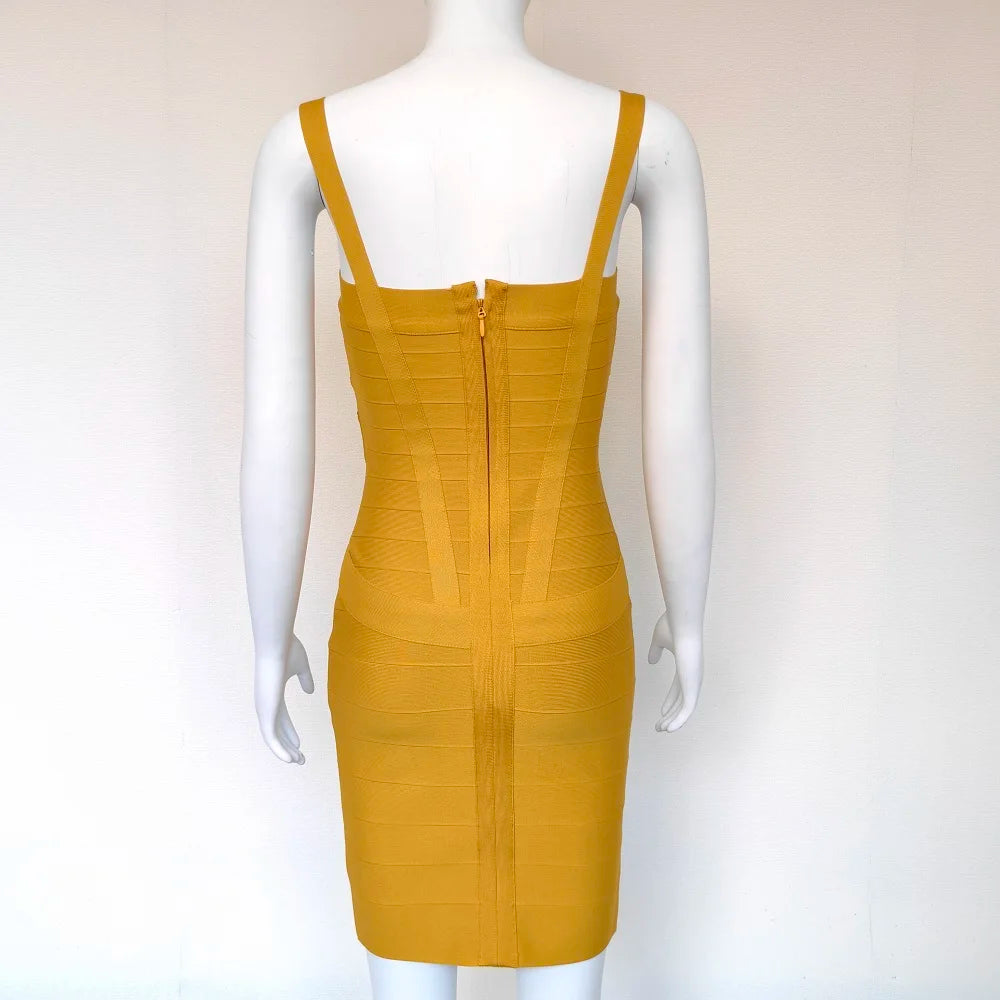 Mini Bodycon Bandage Dress – Curve-Hugging Fit with Luxe Stretch | Night Out Essential