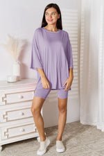 Load image into Gallery viewer, Three-Quarter Sleeve Top and Shorts Set
