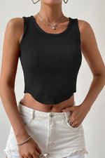 Load image into Gallery viewer, Ribbed Round Neck Sleeveless Knit Top
