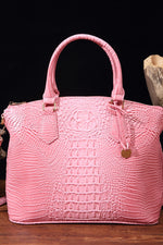 Load image into Gallery viewer, Croc-Effect Structured PU Leather Handbag
