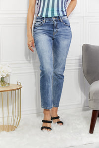 Full Size Amara High Rise Slim Straight Jeans Pants