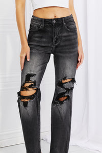 Full Size Lois Distressed Loose Fit Jeans