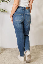Load image into Gallery viewer, High Waist Drawstring Denim Pants
